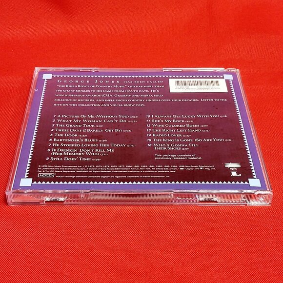16 Biggest Hits George Jones Audio CD 1998 Signed - Picture 4 of 8